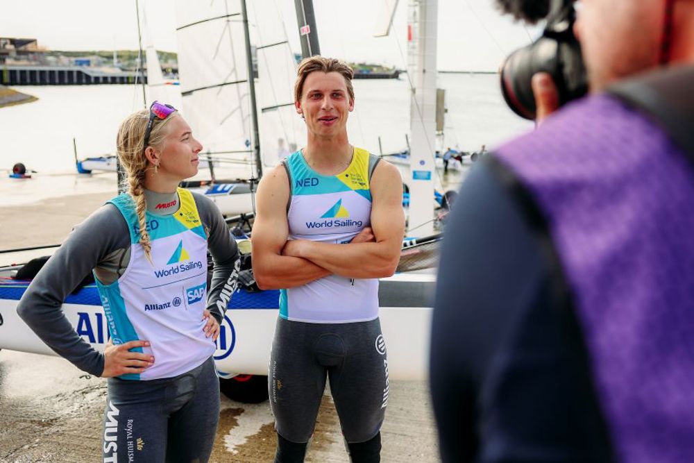 Bjarne Bouwer En Laila Van Der Meer WK 2023 World Sailing (5)