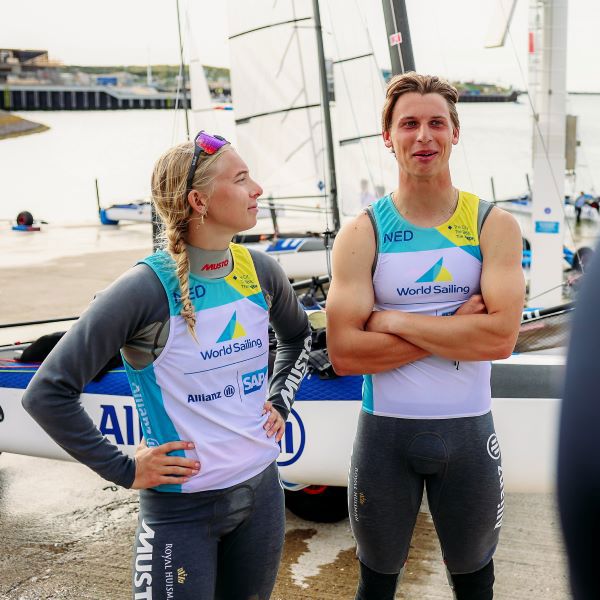 Bjarne Bouwer En Laila Van Der Meer WK 2023 World Sailing (5)