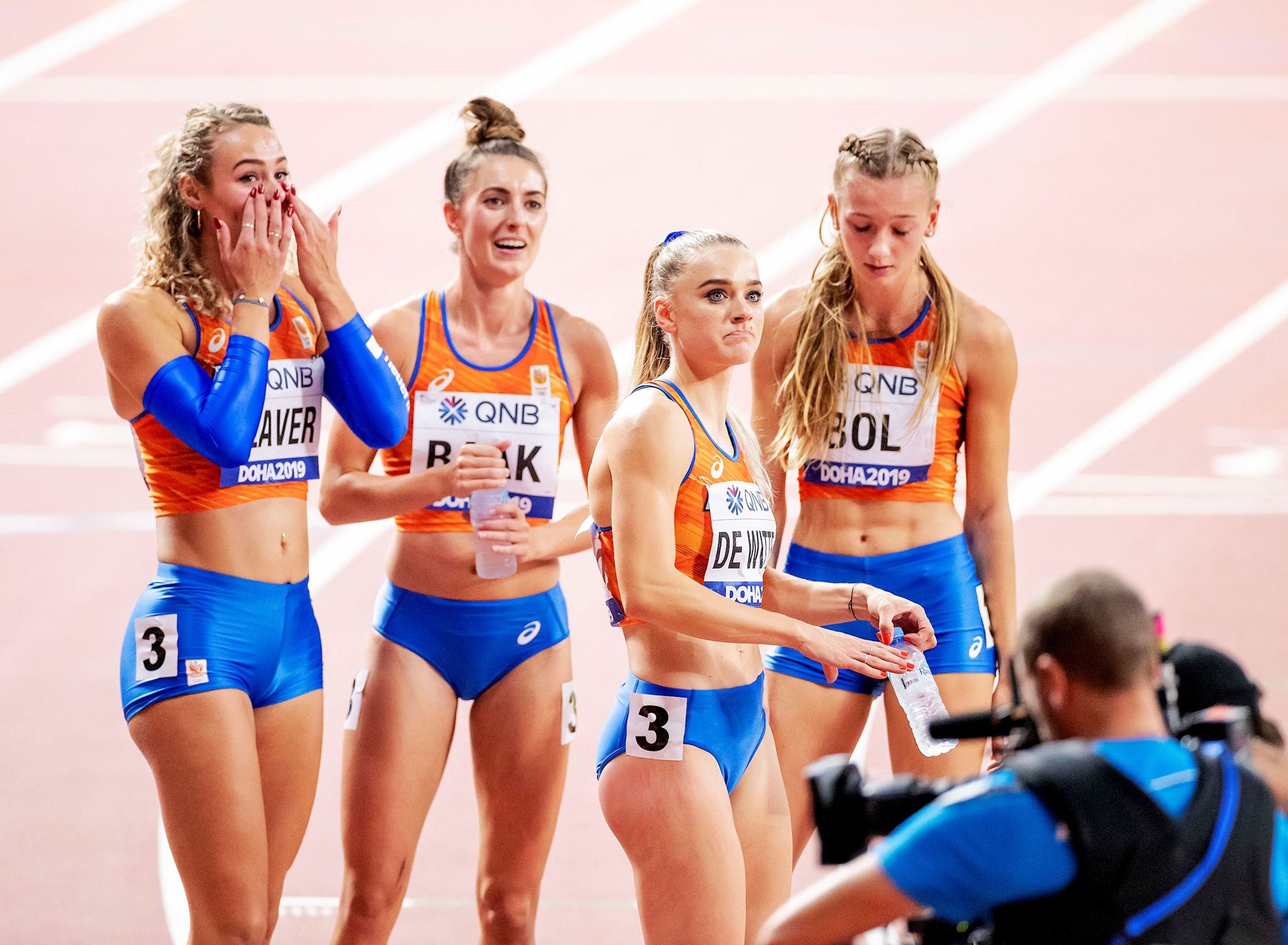 Estafettevrouwen WK 2019 Klaver Baak De Witte Bol ANP