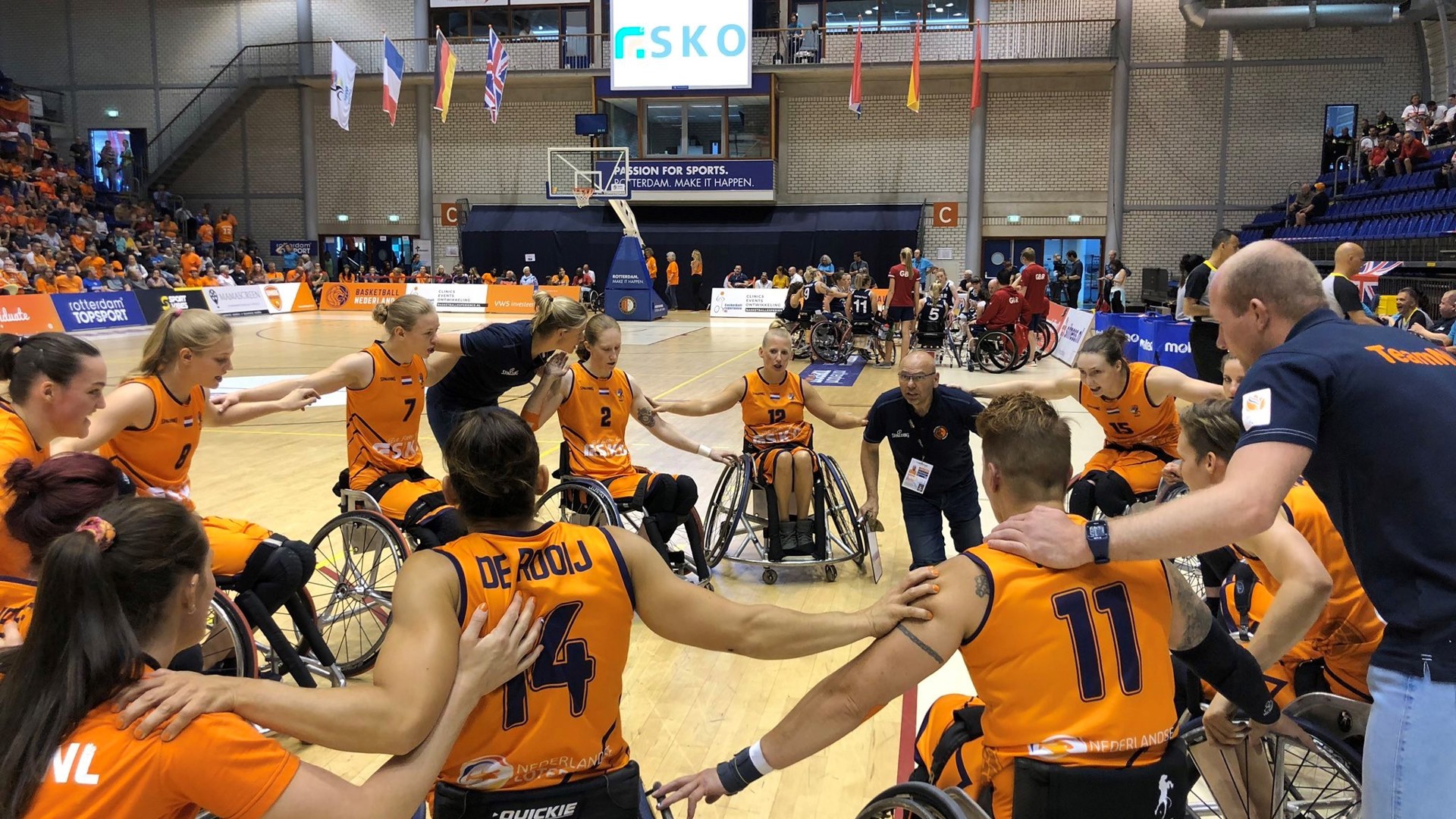 Basketbal Groepsfoto