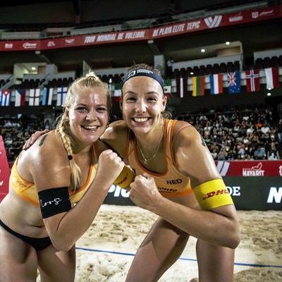 Katja Stam En Raisa Schoon Foto Nevobo Bij PB