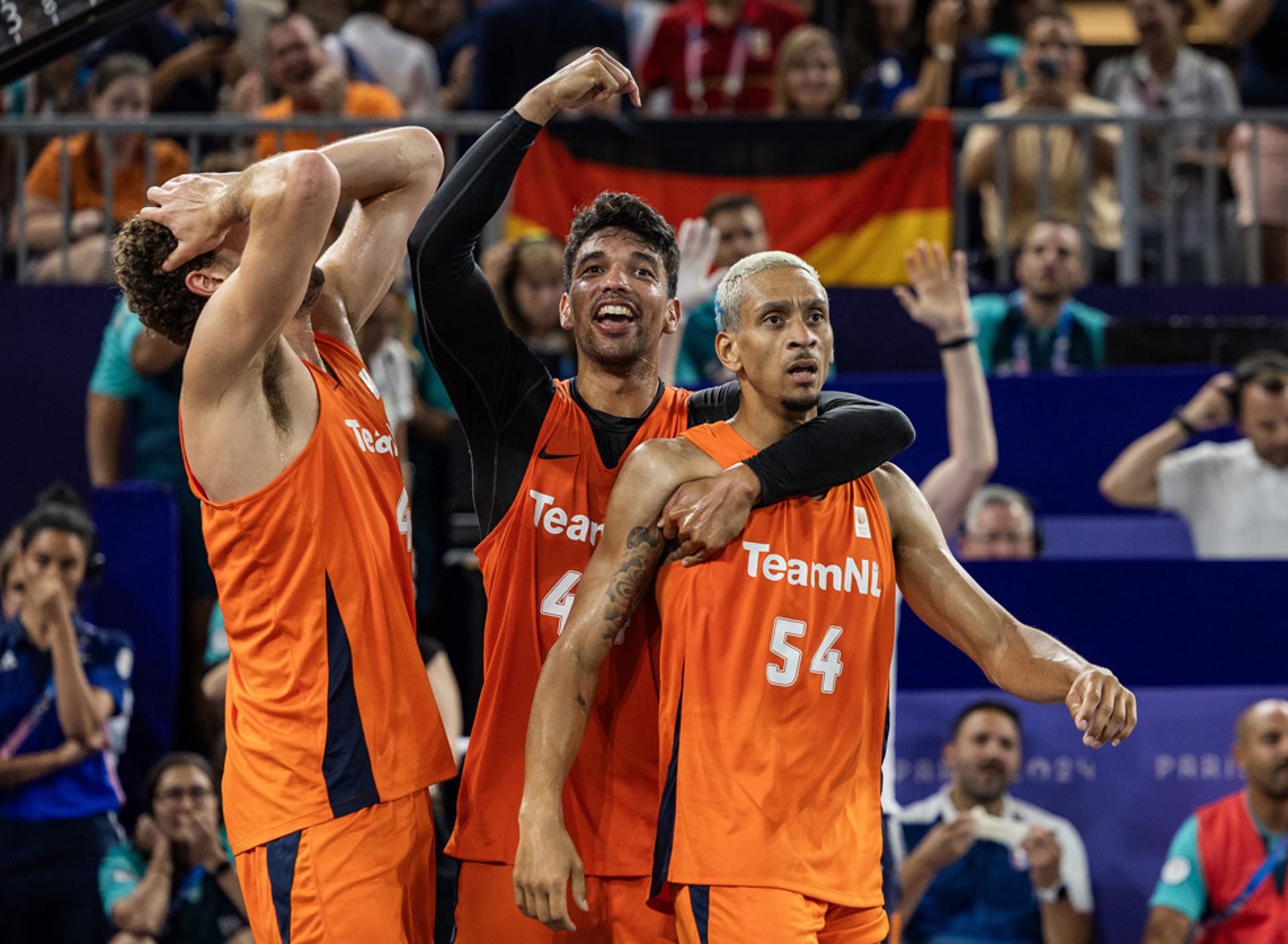 Jan Driessen, Arvin Slagter en Worthy de Jong  OS 2024 ANP 1080X720