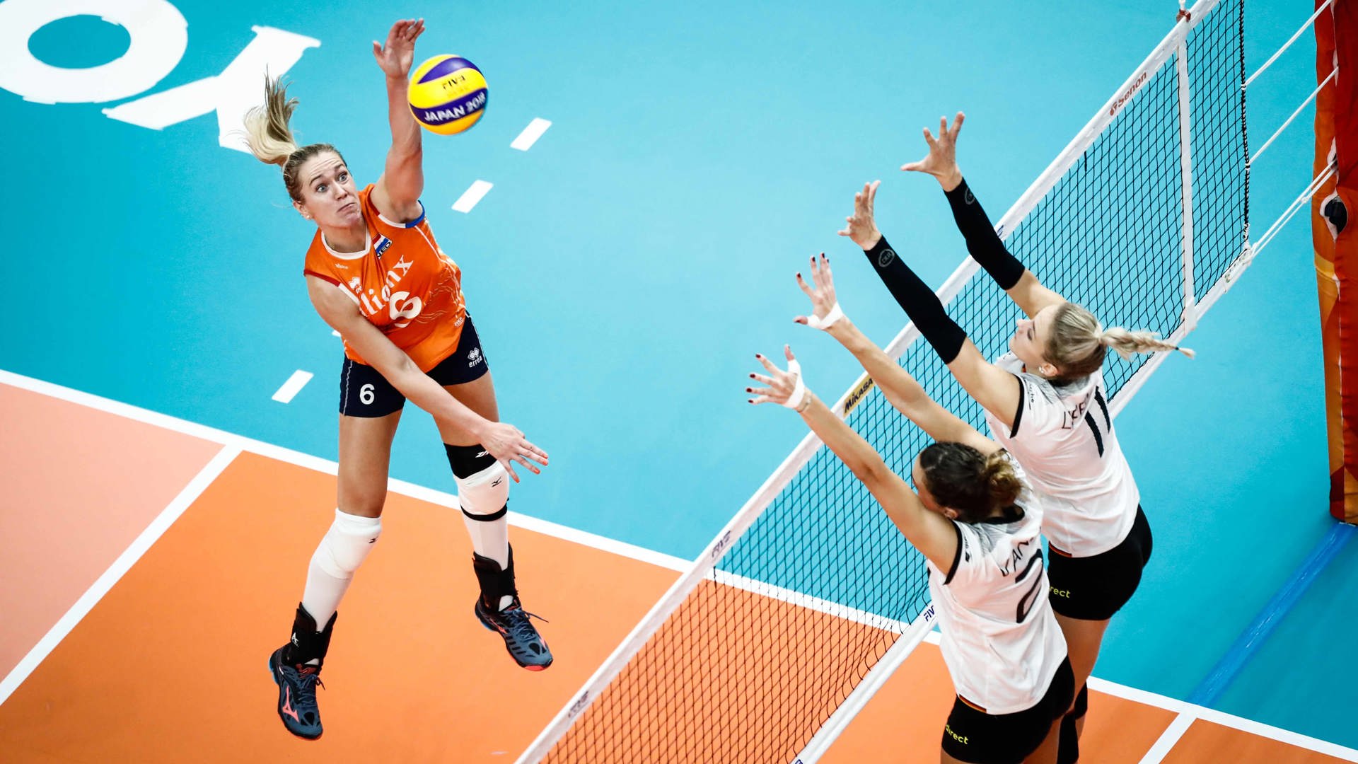Nederland Duitsland Maret Balkestein Grothues FIVB