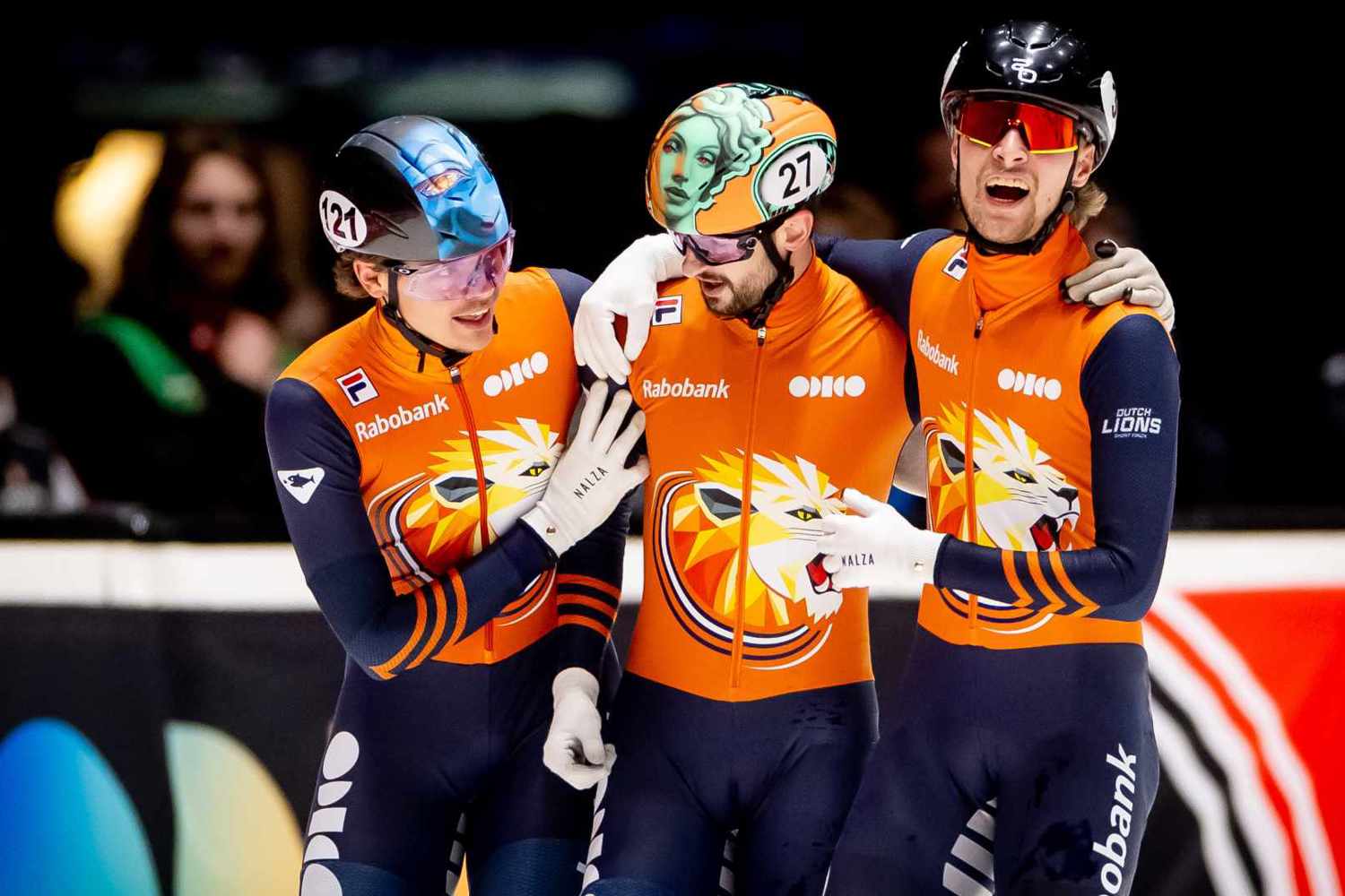 Itzhak De Laat Melle Van T Wout Friso Emons ANP 2025 ISU World Tour