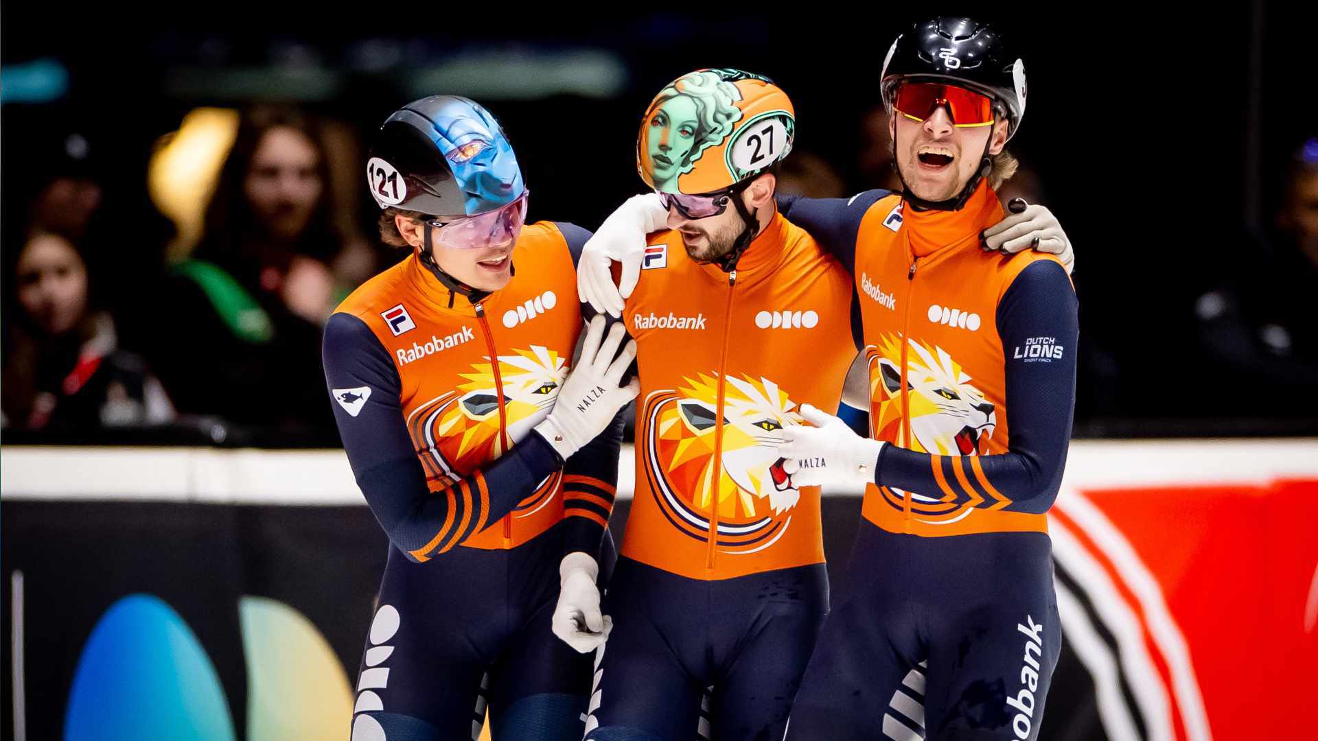 Itzhak De Laat Melle Van T Wout Friso Emons ANP 2025 ISU World Tour