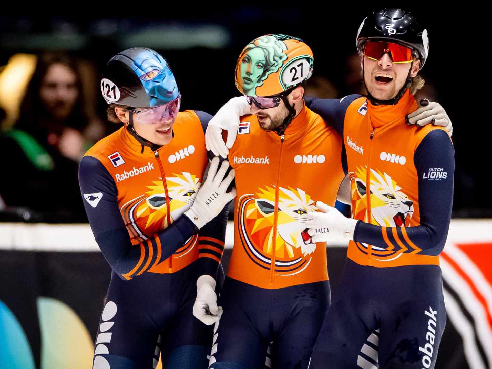 Itzhak De Laat Melle Van T Wout Friso Emons ANP 2025 ISU World Tour