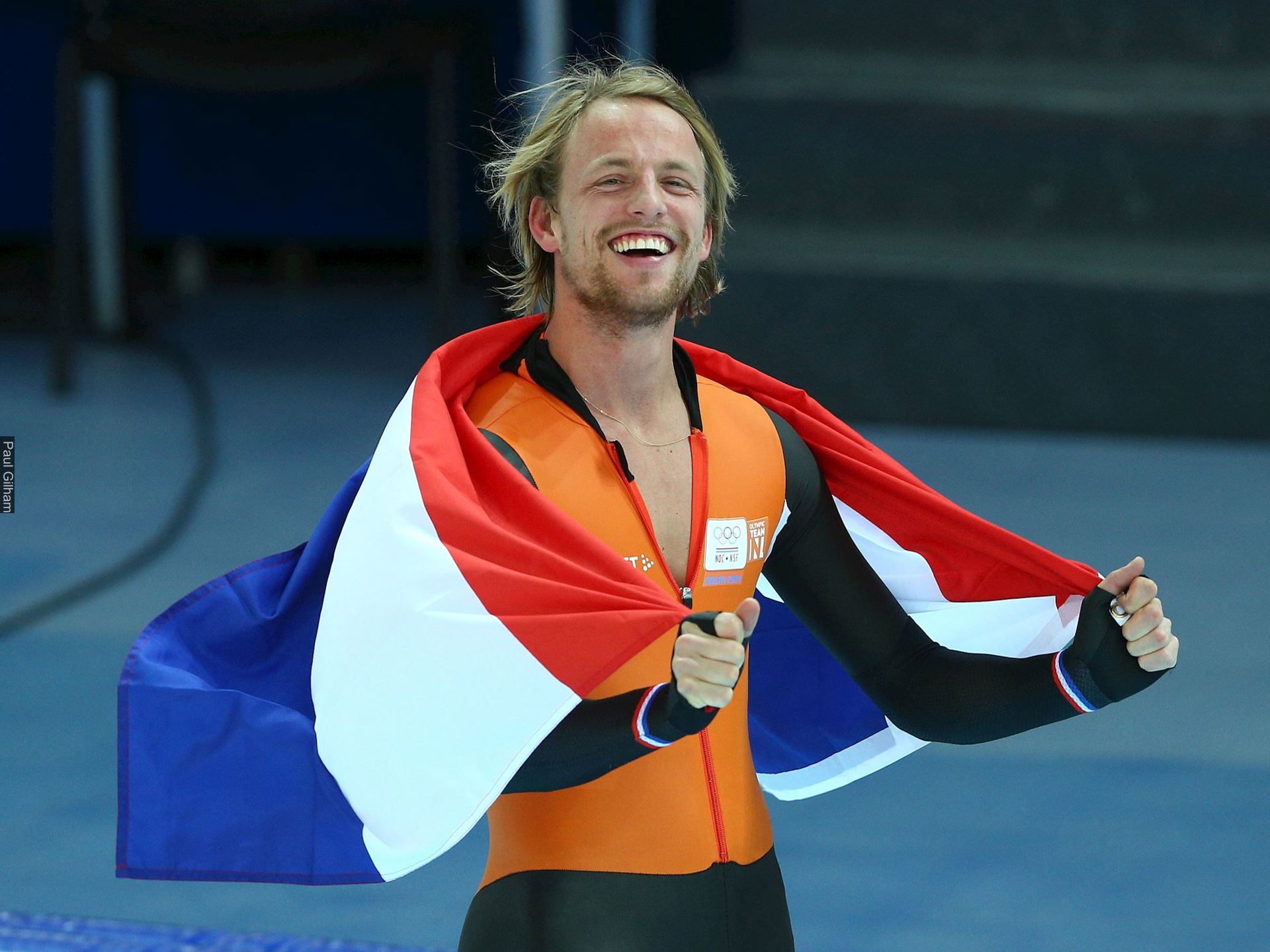 Michel Mulder Sochi vlag.jpg