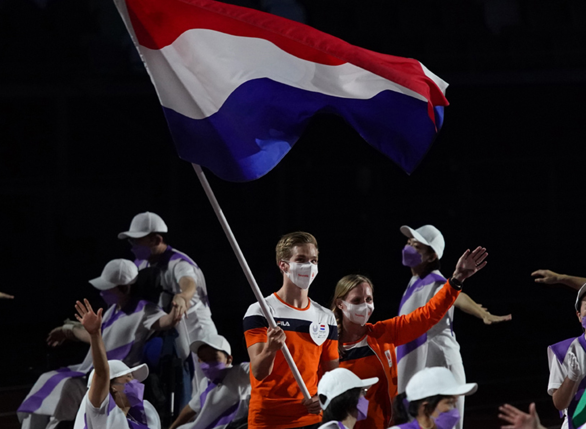 Sluiting Paralympische Spelen Tokio Vlag Rogier Dorsman 1200
