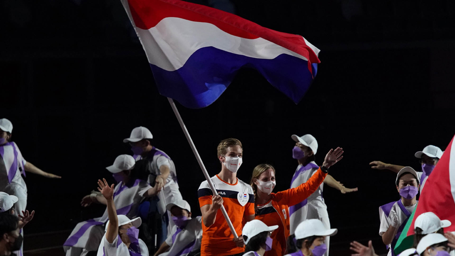 Sluiting Paralympische Spelen Tokio Vlag Rogier Dorsman 1200