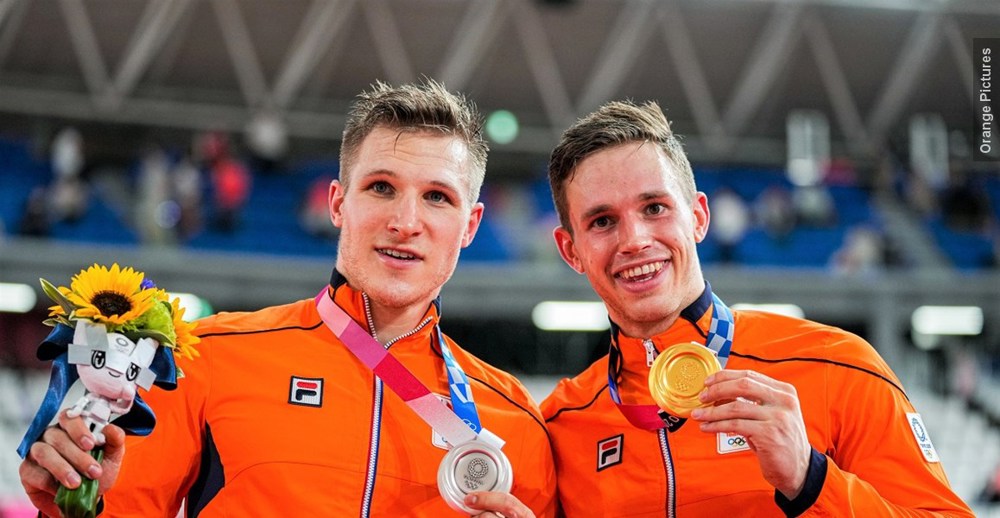 Jeffrey Hoogland En Harrie Lavreysen ORANGE PICTURES