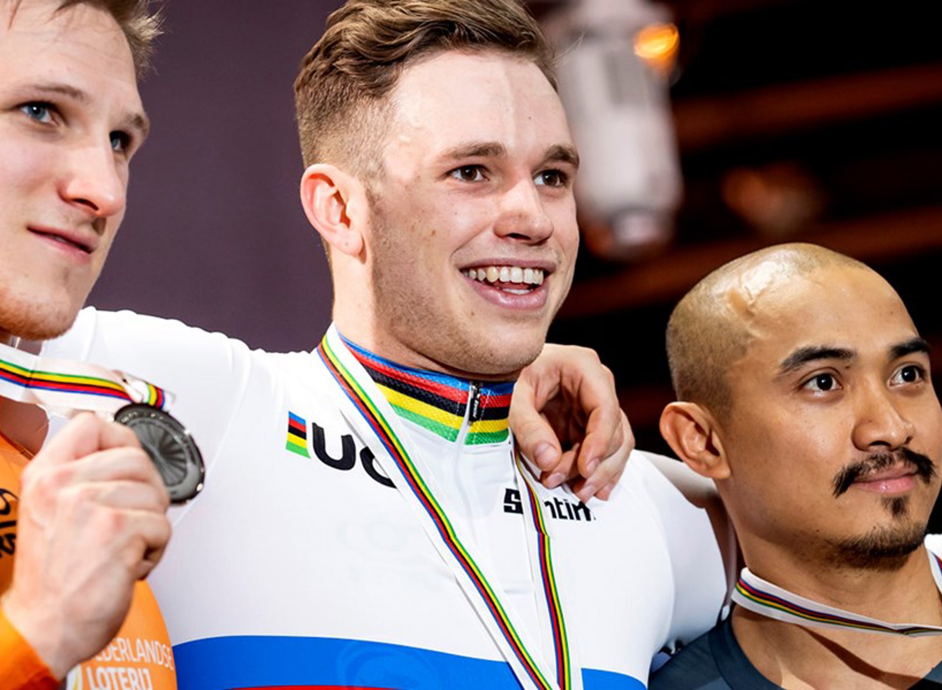 Podium Harrie Lavreysen En Jeffrey Hoogland Wk Sprint 2020