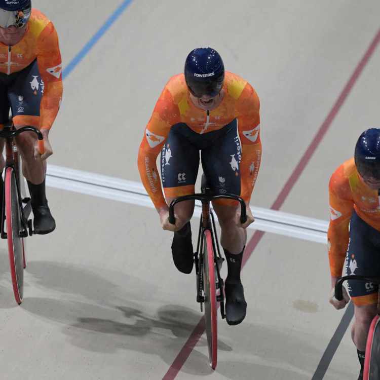 Jeffrey Hoogland Harrie Lavreysen Roy Van Der Berg ANP 2025 WK Baanwielrennen