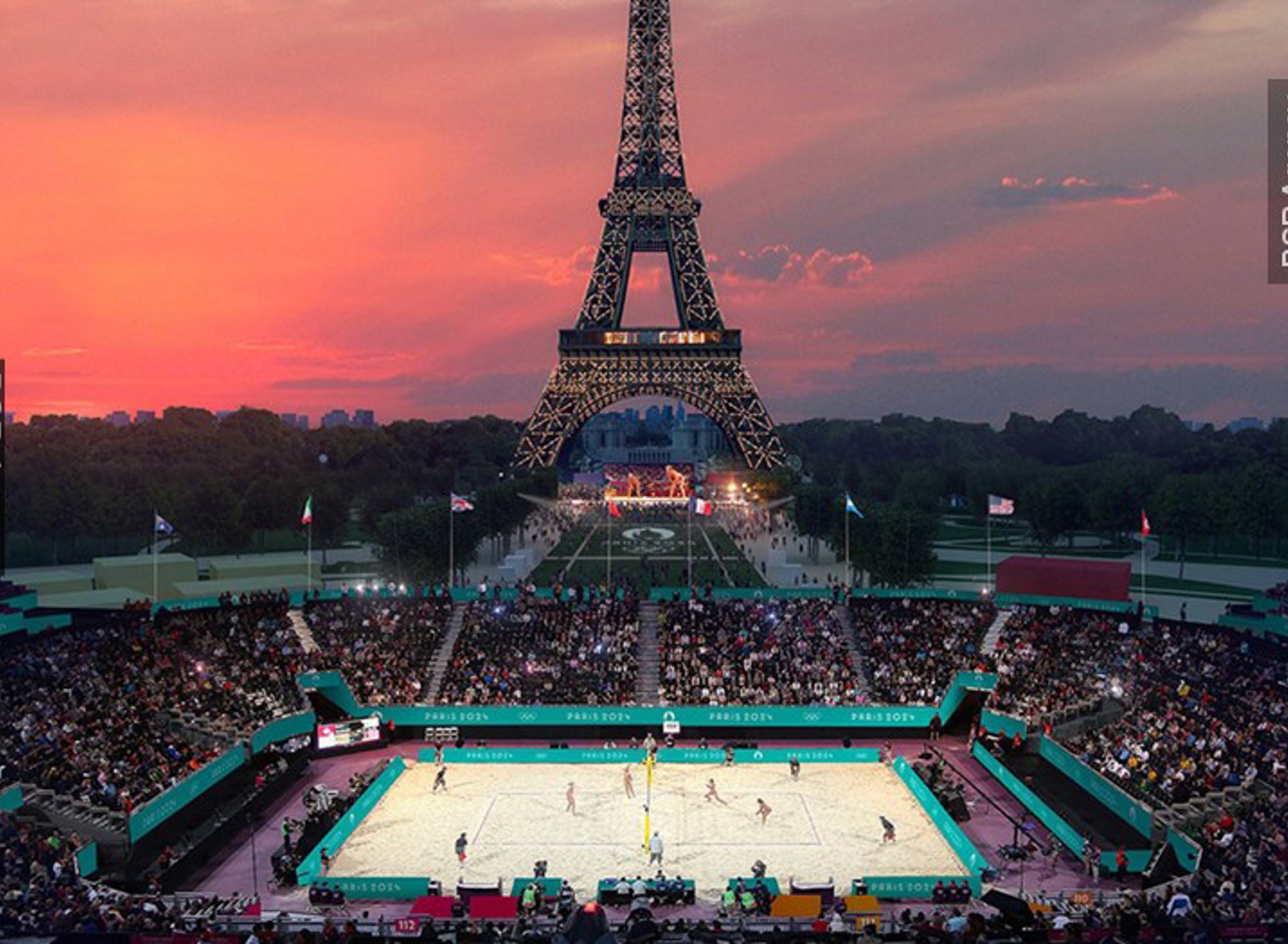 Parijs Venue Beachvolleybal Eiffeltoren BSR AGENCY
