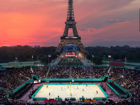 Parijs Venue Beachvolleybal Eiffeltoren BSR AGENCY