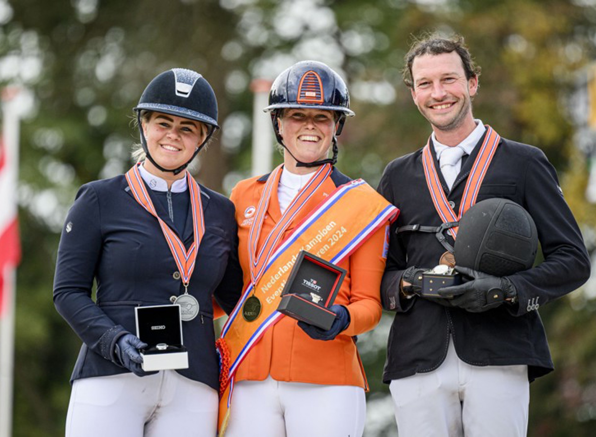 Beau Posthumus, Janneke Boonzaaijer En Stephan Hazeleger Military Boekelo Enschede 2024 Beeldbankteamnl