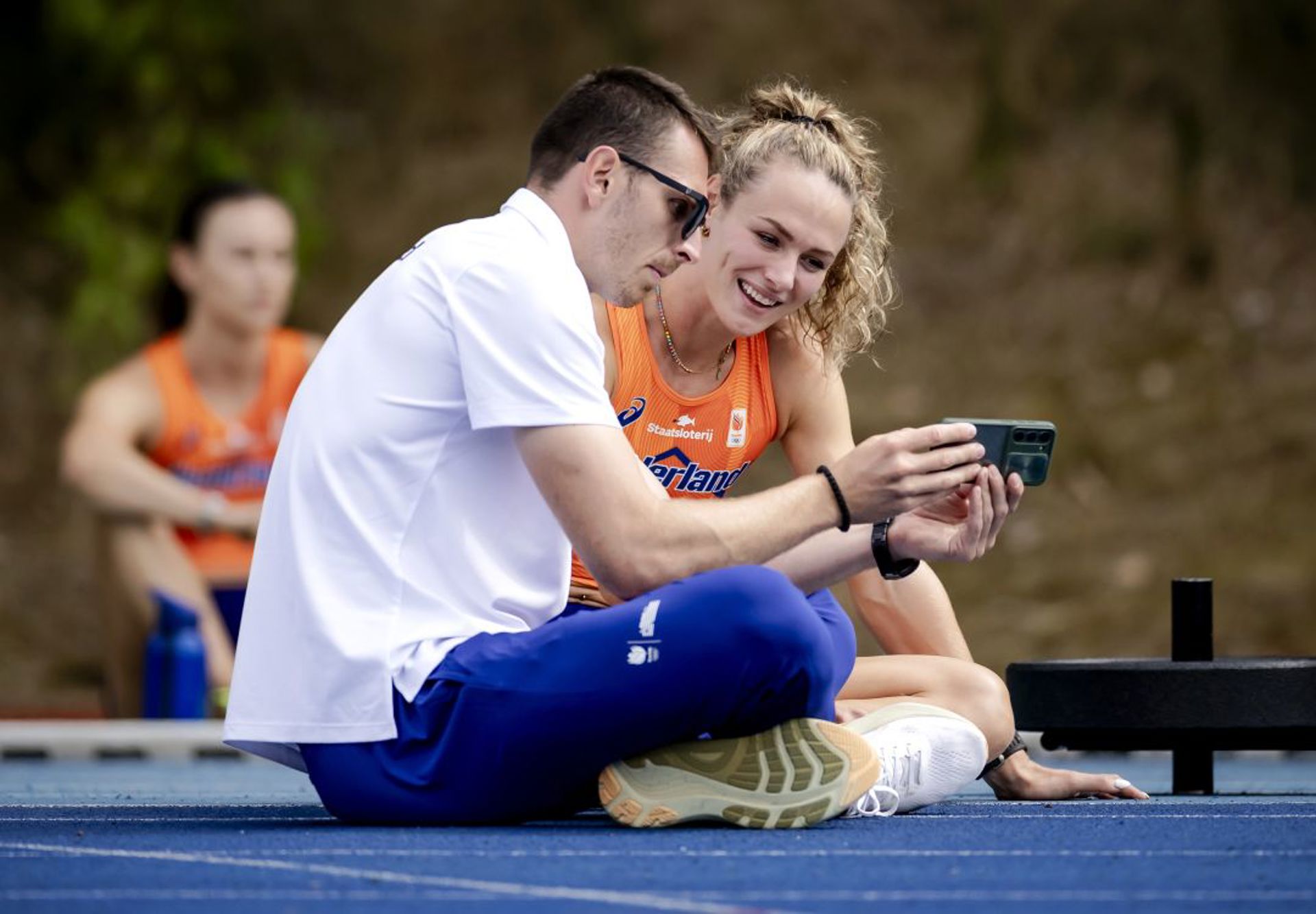 Lieke Klaver En Trainer Telefoon 2024 ANP 1080X720