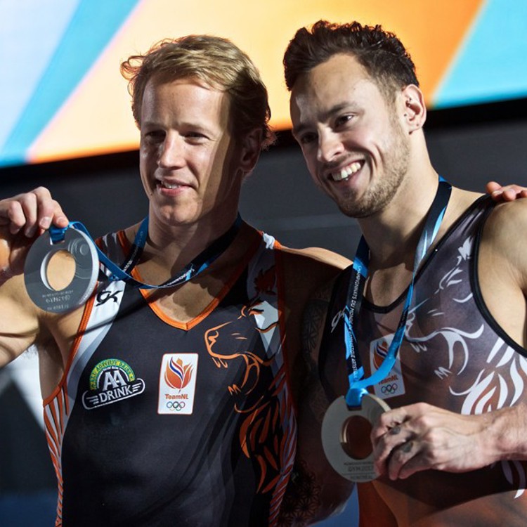 Epke Zonderland Bart Deurloo WK 2017 ANP