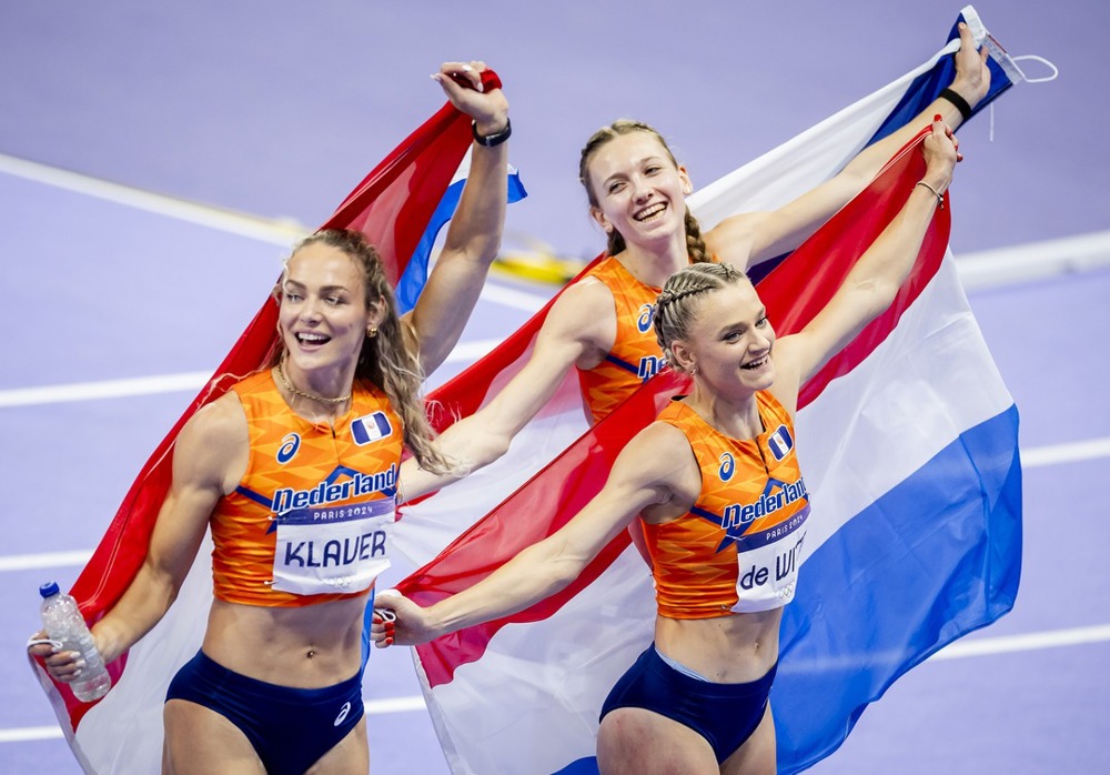 Estafette Atletiek Vrouwen 4X400 OS 2024 ANP 1080X720
