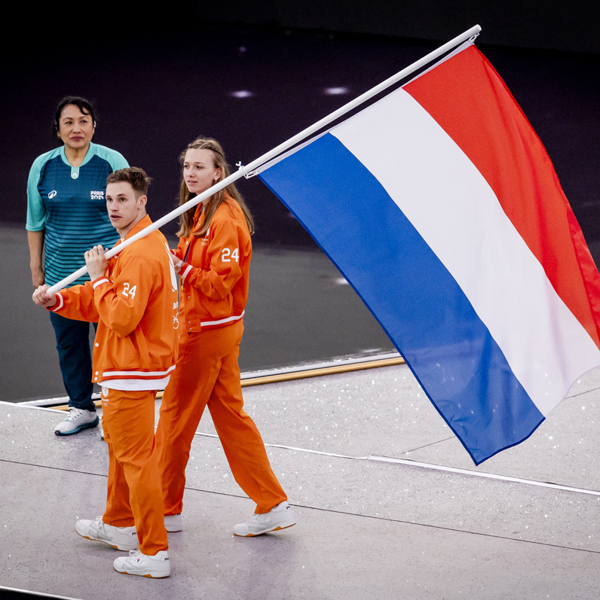 Femke Bol Lavreysen Vlag OS 2024 ANP 1080X780