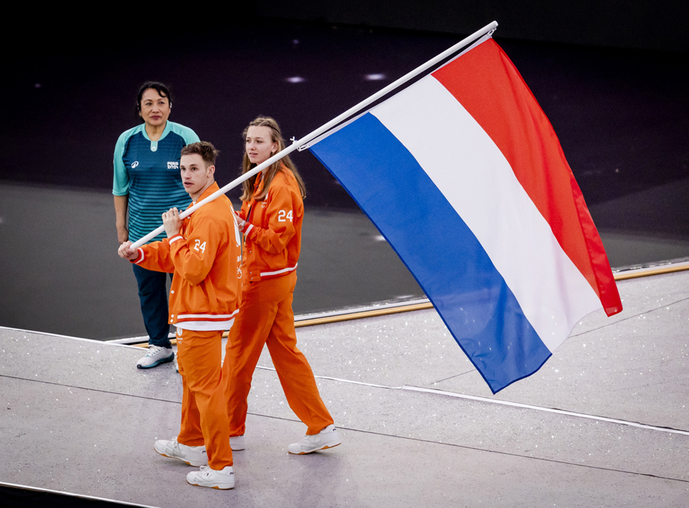 Femke Bol Lavreysen Vlag OS 2024 ANP 1080X780
