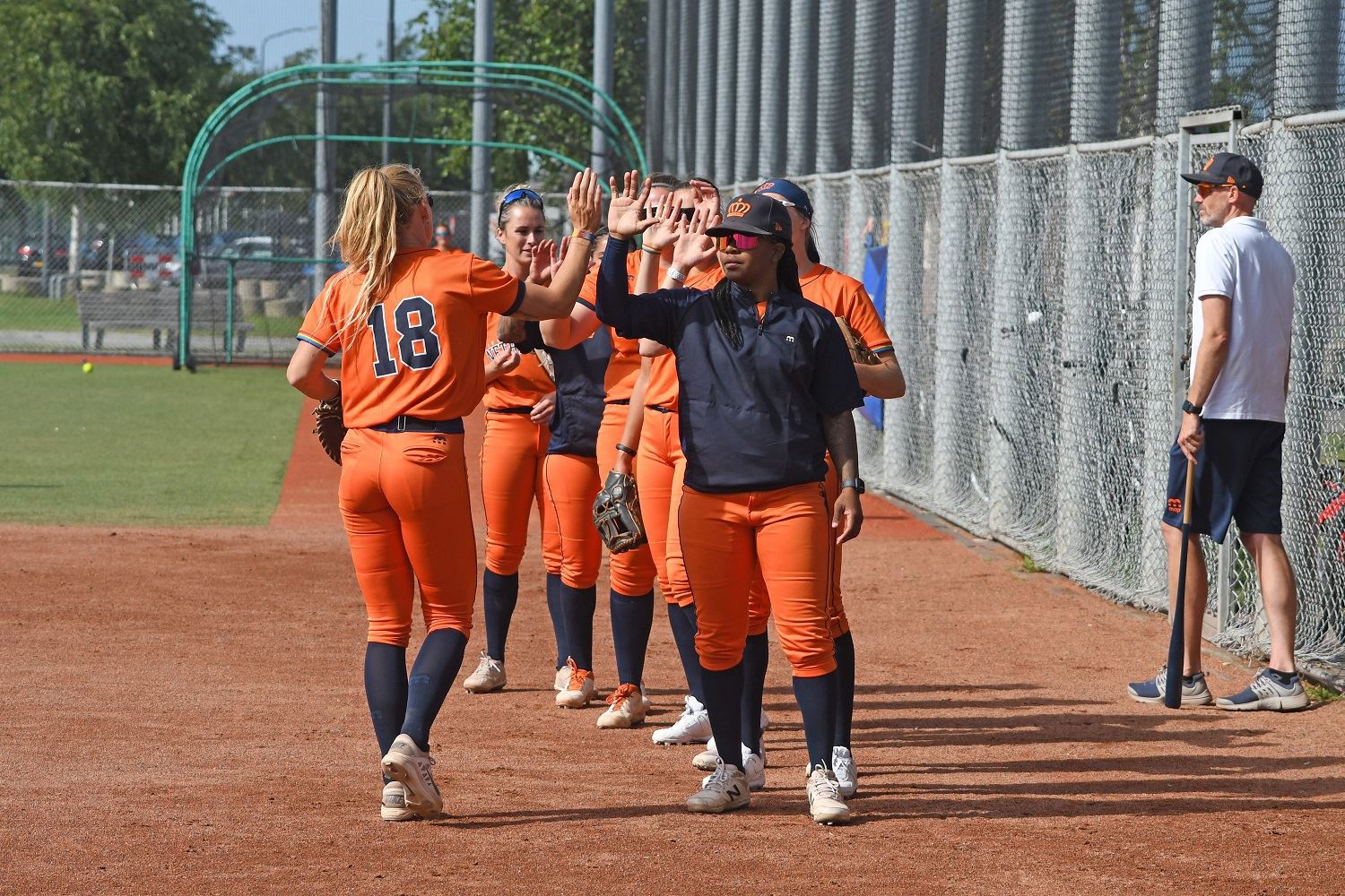 Softbalsters high five.jpg