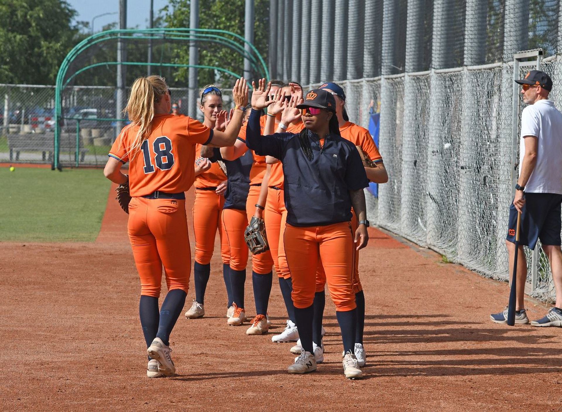 Softbalsters high five.jpg
