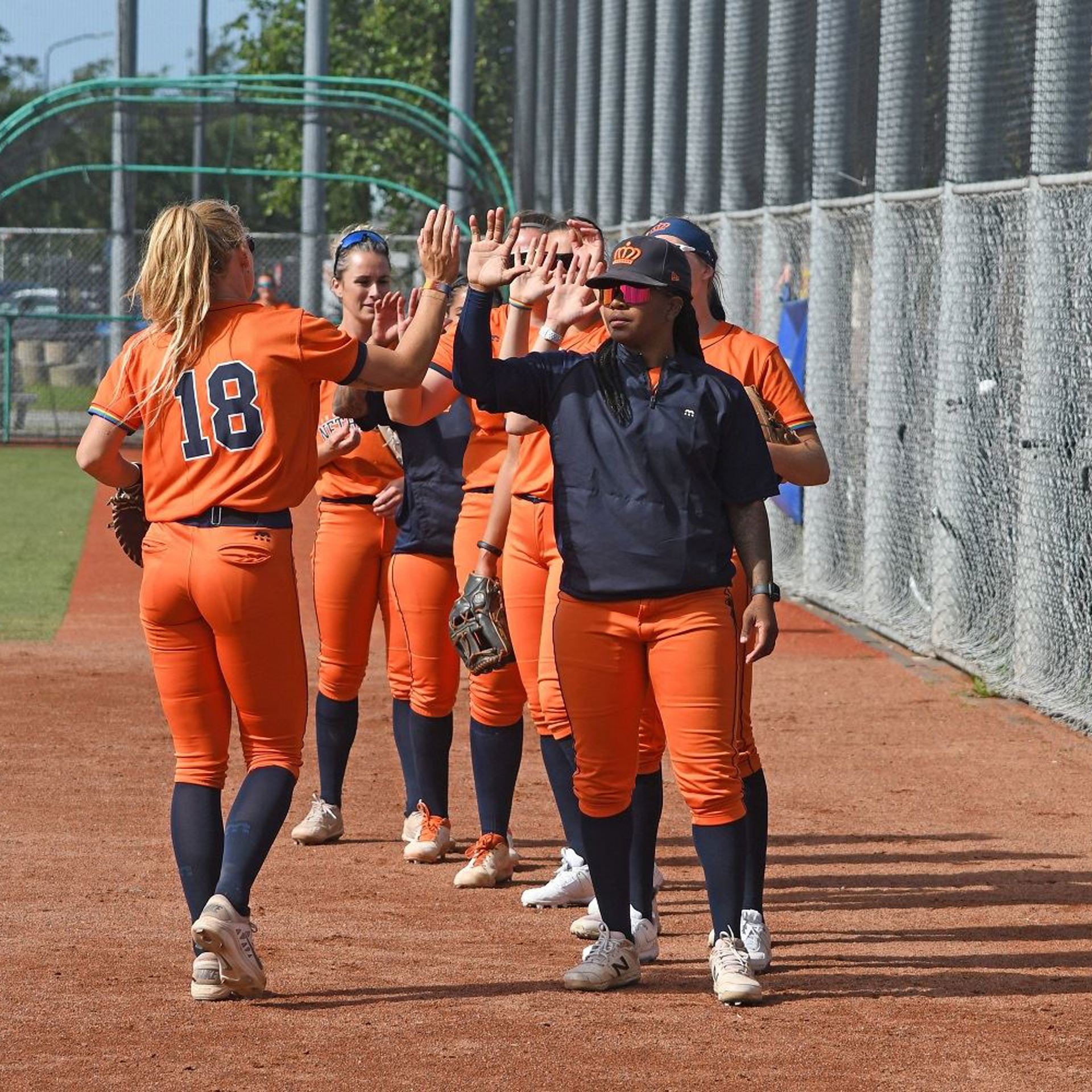 Softbalsters high five.jpg