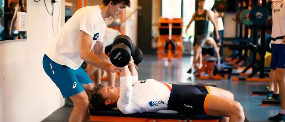 Roeiers In Gym Abe Wiersma