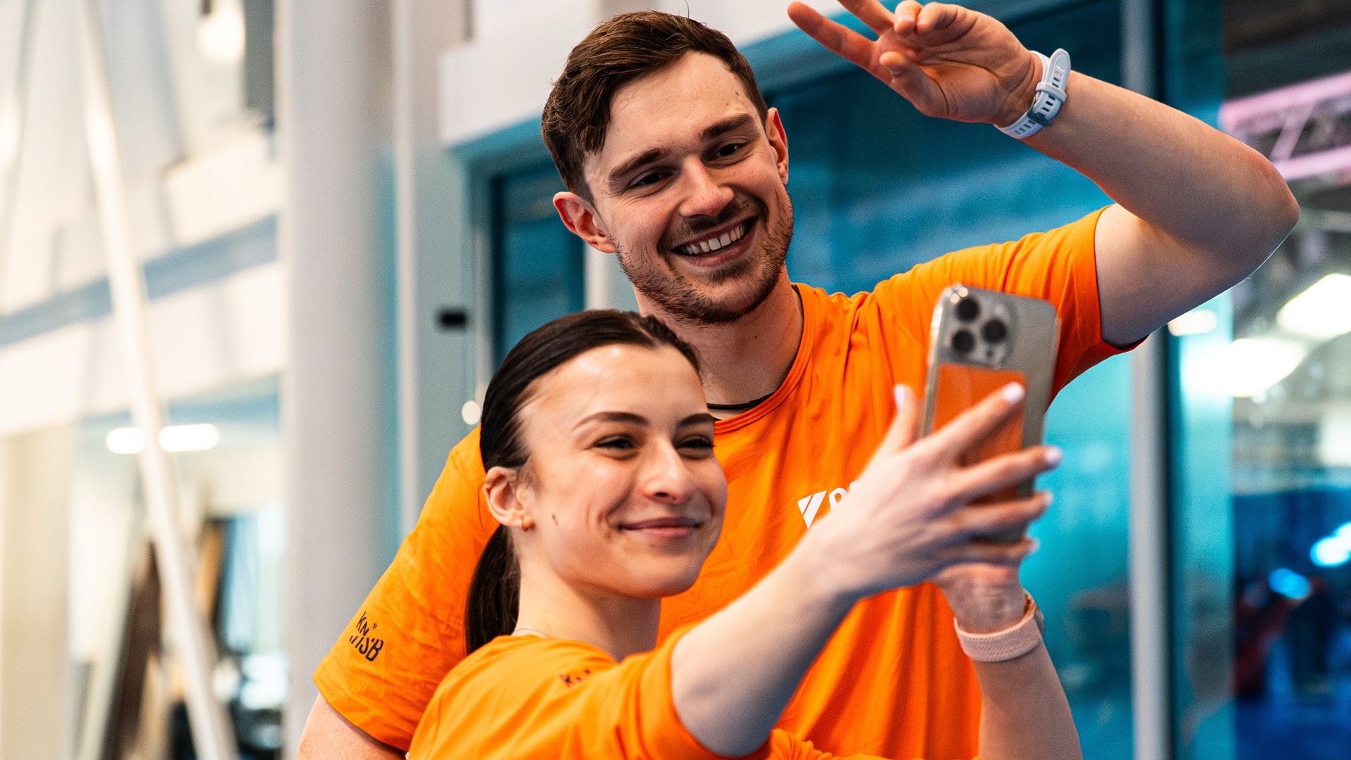 KUNSTSCHAATSEN DARIA&MICHEL Selfie
