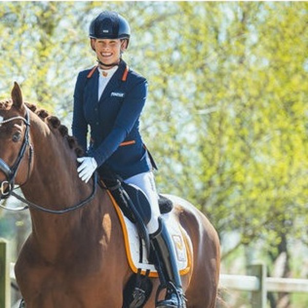 Rixt Van Der Horst Op Haar Paard Fonq