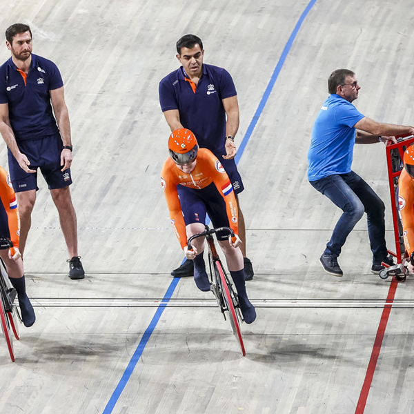 Kyra Lamberink, Steffie Van Der Peet, Hetty Van De Wouw Teamsprint EK 24 ANP 1080X720